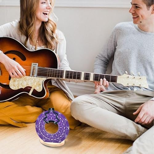 Cercle des Cinquièmes Roues | Disque de théorie musicale pour guitare Métal | Roue d'accorde de Mélodie Guitare AVEC Support et SAC Rangement | Cercles Quintes Instruments Muque Outils Pédagogiques - Image 3
