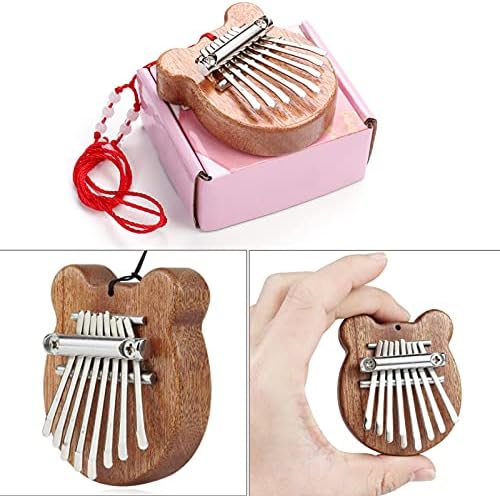 Mini Kalimba Piano à Pouce Kalimba Instrument Enfant Piano à Doigts en Bois Instrument Portable Marimba Kalimba 8 Clés Kalimba Portable Musique Thumb Piano Mini Kalimba pour Enfant Adultes Débutant - Image 4