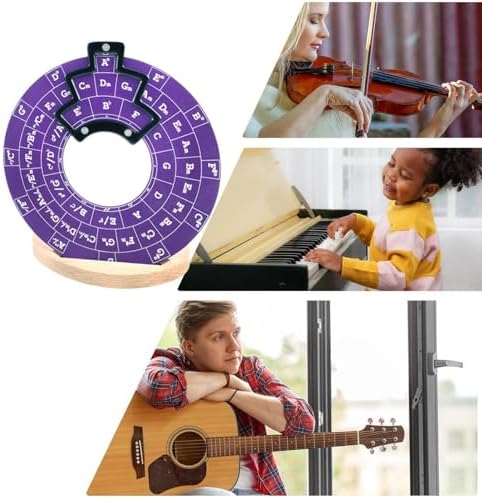 Cercle des Cinquièmes Roues | Disque de théorie musicale pour guitare Métal | Roue d'accorde de Mélodie Guitare AVEC Support et SAC Rangement | Cercles Quintes Instruments Muque Outils Pédagogiques - Image 5