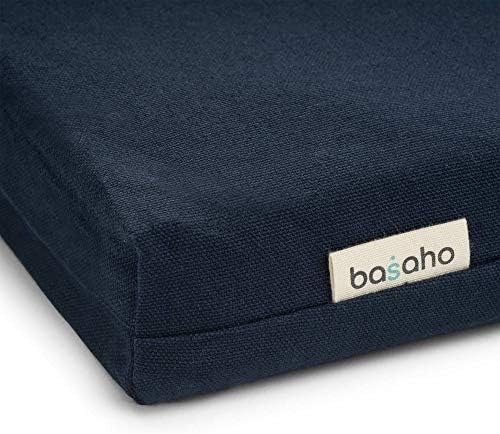 basaho Zabuton Tapis de Méditation | Coton Bio | Remplissage de Fibre de Laine Recyclée - Image 3