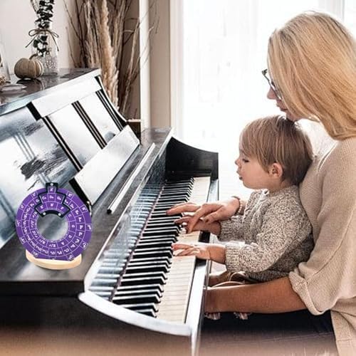 Cercle des Cinquièmes Roues | Disque de théorie musicale pour guitare Métal | Roue d'accorde de Mélodie Guitare AVEC Support et SAC Rangement | Cercles Quintes Instruments Muque Outils Pédagogiques - Image 4