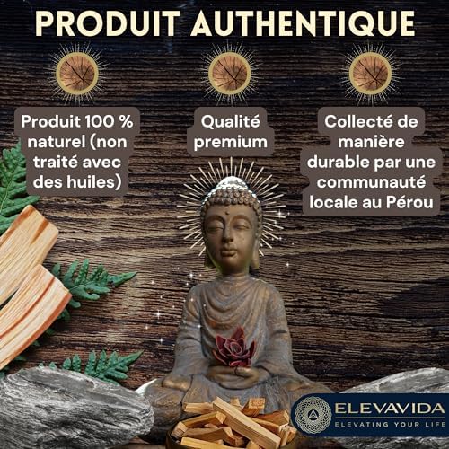 ELEVAVIDA Palo Santo 90 g (9-11 bâtons) Bois Palo Santo du Pérou, produit durablement pour la Relaxation, la méditation, Le Nettoyage énergétique des pièces - Bursera Graveolen — Bois sacré - Image 5