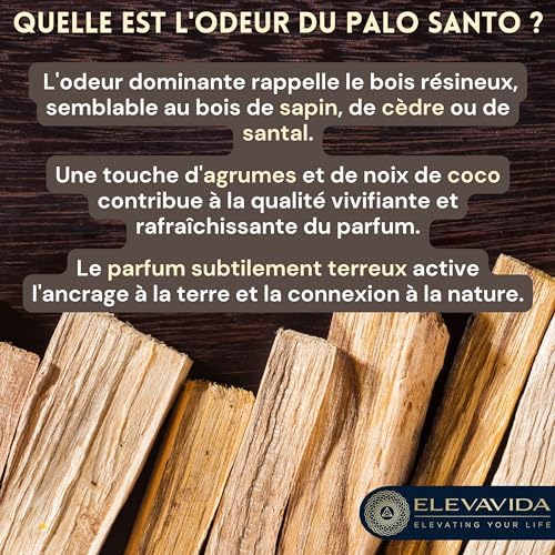 ELEVAVIDA Palo Santo 90 g (9-11 bâtons) Bois Palo Santo du Pérou, produit durablement pour la Relaxation, la méditation, Le Nettoyage énergétique des pièces - Bursera Graveolen — Bois sacré - Image 3