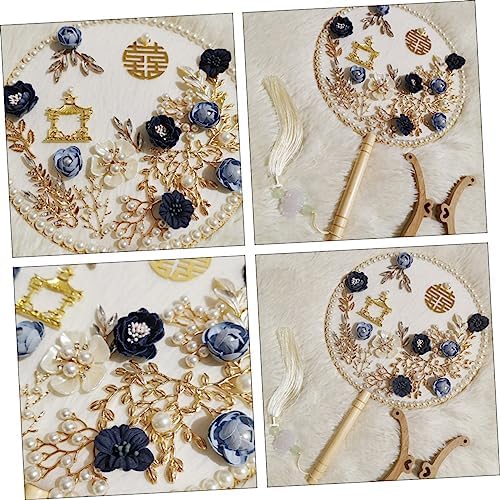 Alipis lot de 3 éventails rituels couler future mariée blanchs pour fête de mariage invités de la mariée vintage pour sa démoiselle d'honneur pour mariage pour la décoration - Image 6