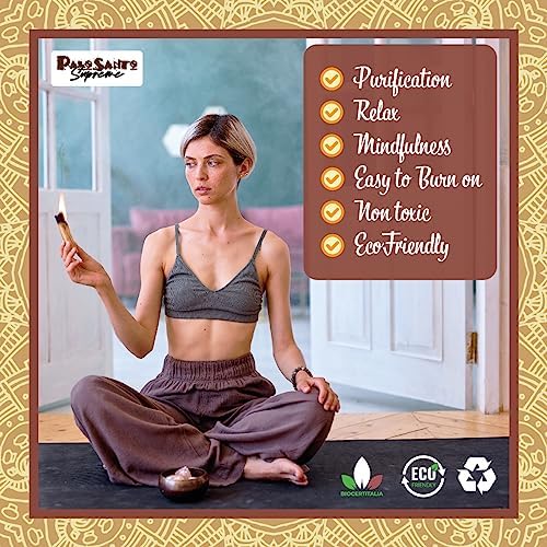 Palosanto - Encens Naturel de Palo Santo - Qualité Gold sélectionné du Pérou - Original pour la Purification et Le Bien-être Spirituel - Éthique et Durable - Répulsif Anti-moustiques (100-110 g) - Image 3