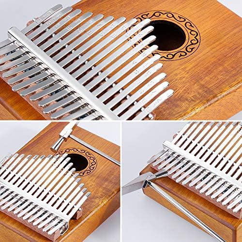 Nabance Kalimba 17 Clés Piano à pouce Professionnel De Haute Qualité Instrument de Musique avec Tuning Hammer et 7 Accessoires pour Les Débutants - Image 5