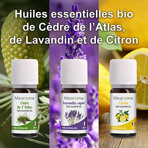 Coffret 8 x 10 ml Huiles Essentielles BIO distillées en FRANCE + Guide d'Aromathérapie PDF | HEBBD, HECT | Kit pour Cuisine, Diffuseur | Bienfaits Respiratoires, Encombrement, Digestion | Mearome - Image 4