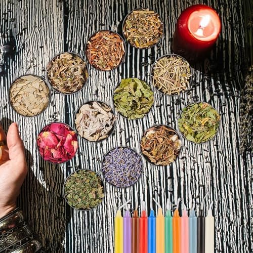 Ensemble de sorcières pour débutants, kit de Sorts d'de sorcière | Kit Complet de Fournitures de sorcière | Guide Facile à Suivre Fournitures de sorcières pour Les collègues de la Famille et des Amis - Image 3