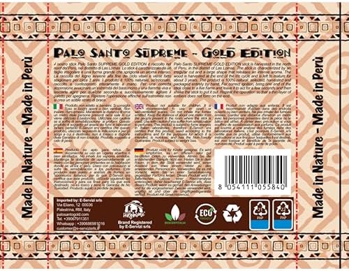 Palosanto - Encens Naturel de Palo Santo - Qualité Gold sélectionné du Pérou - Original pour la Purification et Le Bien-être Spirituel - Éthique et Durable - Répulsif Anti-moustiques (100-110 g) - Image 7