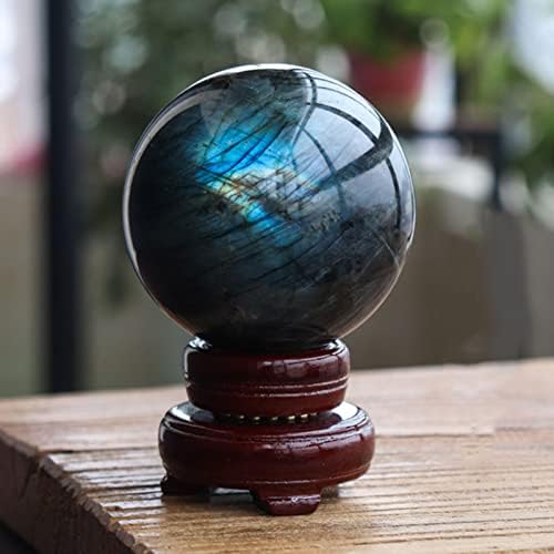 AUOQKQUT ORNATION DE PERRERE DE LUNE DE BOULE DE CRISTAL DE 2,75 Pouces (70 mm), Utilisé Comme Pierre, Décoration de décornétisation de Pierre de Purification décoration décorative - Image 3