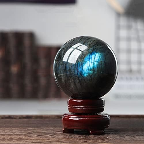 AUOQKQUT ORNATION DE PERRERE DE LUNE DE BOULE DE CRISTAL DE 2,75 Pouces (70 mm), Utilisé Comme Pierre, Décoration de décornétisation de Pierre de Purification décoration décorative - Image 2