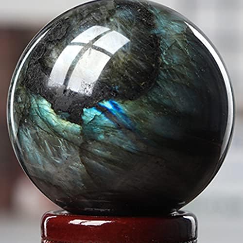 AUOQKQUT ORNATION DE PERRERE DE LUNE DE BOULE DE CRISTAL DE 2,75 Pouces (70 mm), Utilisé Comme Pierre, Décoration de décornétisation de Pierre de Purification décoration décorative - Image 6