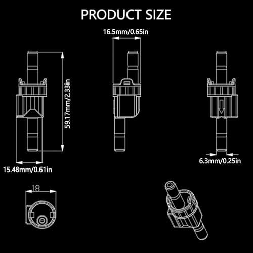 Didillx Comptère de Fluidmère G1 / 4 Dn8 - Capteurs de Débit d'éau - Instrument de Mesure de Débit - Débitmère de Liquide Purificator - Image 3