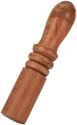 Nklaus Baguette Chantante Tibétaine en Bois Véritable de 12,5 cm de diamère - 2,7 cm de diamantre - idéal pour les vibrations sonores fines - 16276