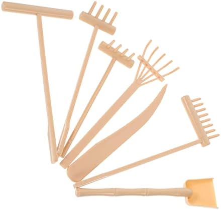 Supvox 5 Ensembles Râteau à Sable Jardin Zen pour Bureau Mini Râteau Décor Méditation Accessoires Râteau de Jardin Zen Outil de Râteau de Jardin de Sable Zen Outil de Jardin de Sable Zen - Image 4