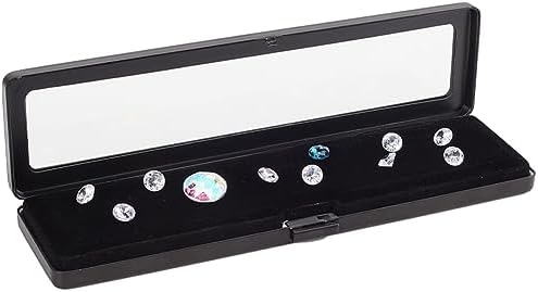 Ph pandahall boîtes d'Affichage de Diamant Contineur de Gemmes Boîte à Bijoux en Pierres Précieus Boîte de Rangement AVEC Couvercles et Velours pour les pièces