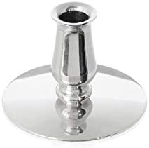 Nklaus 3x Porte-Bougies en Lauton Nickelé Bougeoirs Bougies d'A Autel Fines Bougies Ritulles Bougies en Cire d'Abeille Jusqu'à Ø0,9cm Chandelier Mariage 6732 - Image 2