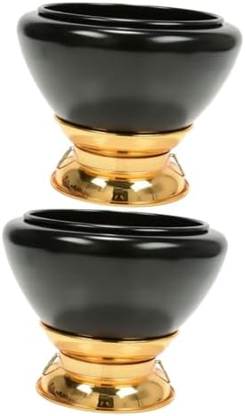 2 PIÈCES ACCESSOIRES DE MÉDITATION BOL DE MÉDITATION BOL DE GUÉRISON OREILLER DE MÉDITATION BOL DE RELACTION BOL ZEN BOLS DE CHAKRA BOL DE RÉGLAGE INSTRUMENTS DE MUSIQUE OUTILS SONORS CUIVRE AVEC