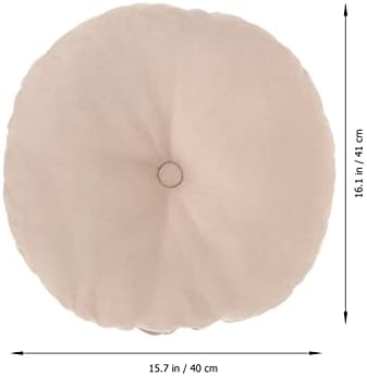 Coussin de yoga zafu oreiller de rond oreiller de yoga tapis d'exercice beige - Image 4