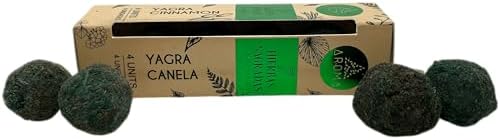 Bombitas Défumation activee 7 Herbes Sacrés Yagra Cannellle Parfum Fragances Boîte de 4 ampoules D'Encens Hostenatura