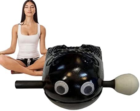 Vesone Bois Bouddhiste Zen, Temple Poisson en Bois, Bouddhiste Zen Block Drum, Instrument Percussion Vertils Méditation, Percussion Musique Folklorique Home Zen