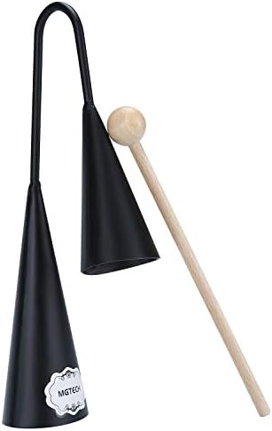 Agogo Cloche Bicolore, instrument de percussion Latine Traditionnel Avec Bâton en Bois - Image 2