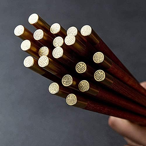WJftoday Baguettes Baguettes Baguettes RÉUTILISABLES 2 PAIRES DE BAGUETTES Naturelles Réuaises en Bois Coffret Cadeau Baguettes pour les adultes Amoureux avec boîte portable Lavable Au lave-Vaisselle Non - Image 3