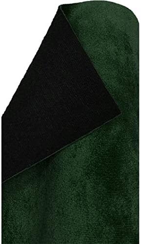 A-Express Tissu Velours fausses suède matérieriel décoration couverture robe de costume la couture tissu belle chute douce Vendu au mètre - vert foncé 1 mètre 100cm x 145cm