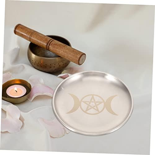 MUSISALY Pentacle Plateau de Chandelier DÉCORATIF ÉPELER PLAQUE PATE-BOUGIE RITULELLE PLATEAU DE BOUGIE D 'PLAQUE D' WICCAN DÉCORATION - Image 2
