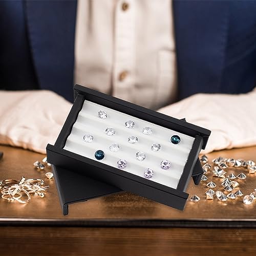 Ph pandahall Continéateur de Stockage de Pierres Précieus 4 Emplacement Boîtes de Présentation de Diamants Boîte à Bijoux de Pierres PRÉCIEES Soutien de Boîte de Rangement Avec Couvercles et Velours - Image 6