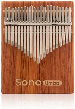 Sonodrum Kalimba Avec 21 Clés - Piano à Pouces en Bois d'Acacia de Haute Qualité. Piano portable Avec Pochette et Livre de Chansons. Instrument de musique. Percussion à main couler enfant ou adulte