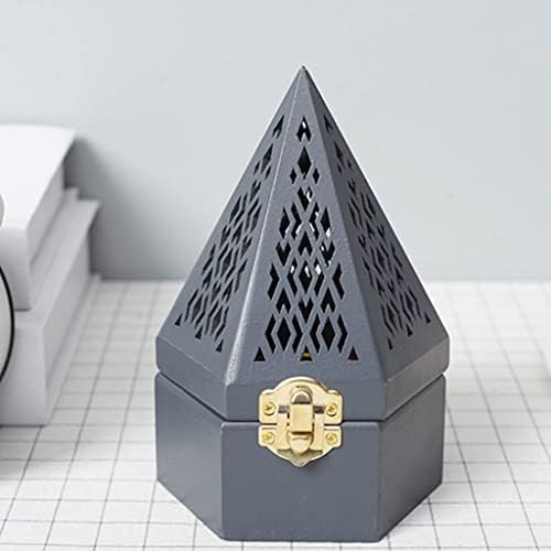 Zgehnao boîte de rangement en bois pour Cône pyramidal Avec chantournage - Image 3