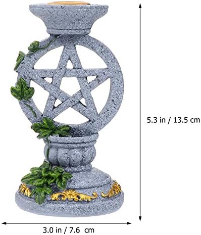 Betportble 1 pc bougeoir pentagramme vintage bougie conique pentagramme bouge - Image 8