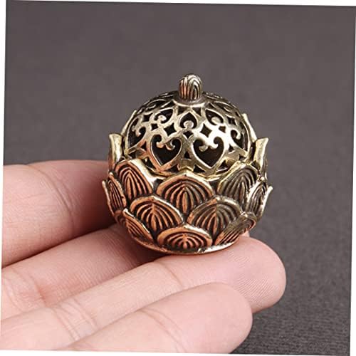 Rorpoir 1 pc ornes de Brûleur d 'encensoir bouda décoration interieure purificcateur objet de décoration pour étude portte- aromatique décoration de Bureau cuivre Golden - Image 8