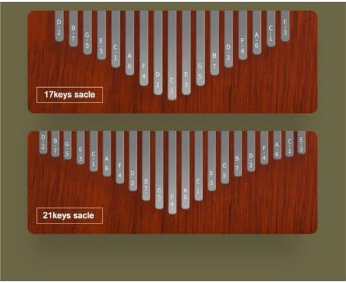 Professionnel Kalimba Kalimba 21/17 touche Kalimba en Bois d'Érable Avec Trou SONORE couneer de l'instrument de musique (21 Keys1) - Image 7