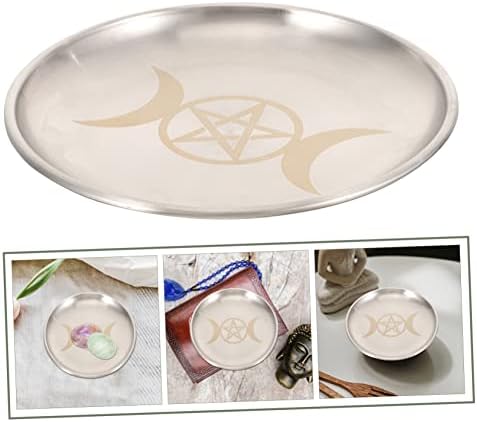 MUSISALY Pentacle Plateau de Chandelier DÉCORATIF ÉPELER PLAQUE PATE-BOUGIE RITULELLE PLATEAU DE BOUGIE D 'PLAQUE D' WICCAN DÉCORATION - Image 5
