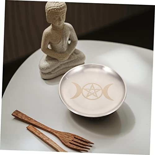 MUSISALY Pentacle Plateau de Chandelier DÉCORATIF ÉPELER PLAQUE PATE-BOUGIE RITULELLE PLATEAU DE BOUGIE D 'PLAQUE D' WICCAN DÉCORATION - Image 6
