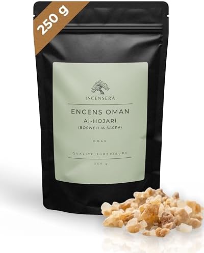 Encens Oman 1er Choix Oman encens à fumer Résine Encens Caoutchouc Arabique Résine d'Arbre Boswellia Sacra Frandincens Encens d'Égliser