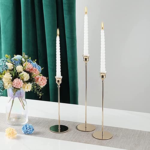 Xinggang Bougeoirs Détenteurs 6 PCS DiFFÉRENTES TAILLES, 33/28 / 24cm CHANDELIER CANDÉLABRES Tableau de décoration Saint-Valentin de Noël Mariage Cérémonie anniversaire - Image 5