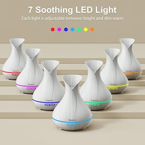 Diffuseur d'Huiles Essentielles Wifi, Maxcio Humidificateur d'Air compatible AVEC Alexa / Google Home, Smart TéléCommande Difffuseur Parfum Electrique RGB Colorés, Timer et Contrôle à distance sur l'application - Image 7
