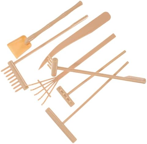 Merryhapy 1 râteau à sable mini râteaux zen quatrenitures de jardin zen décor de méditation accessoires râteau de jardin zen outil de jardin zen accessoires de table de sable plastique