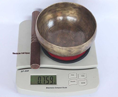 17,8 cm Figurine de Bouddha et Tibétain Mantra à découper tibétain bol chantant à découper faite à la main - Image 4