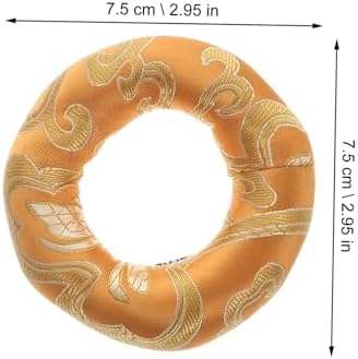 Dikaca 2pièces tapis stylés pour bol chantant boudhiste lot de coussin pour bol sonore couleurs aléatoires accessoire de bouddhiste idéal pour la relaxation et pratique spiriguelle - Image 7
