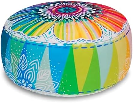 Bine Brändle Coussin de Méditation Mandala - Coussin de Yoga - Coussin de Sol - Hauteur D'Sise Idéale: 15 cm - Coussin Interieur Avec Rembourrage en Vannure d'Épeautre Réglable - Certifié Gots - - Image 2
