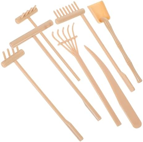 Supvox 5 Ensembles Râteau à Sable Jardin Zen pour Bureau Mini Râteau Décor Méditation Accessoires Râteau de Jardin Zen Outil de Râteau de Jardin de Sable Zen Outil de Jardin de Sable Zen - Image 6