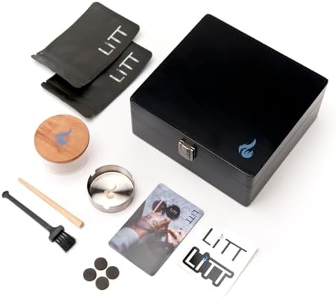 Boîte à cachette Litt - ACCESSOIRES SUMELLAGES STOCKAGE 3 PARMENT Organisateur fabriqué à la main | Accessoire de style de vie (noir)