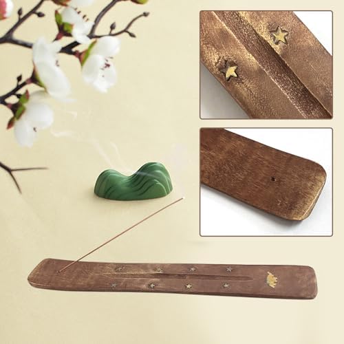 2 Porte-Encens, 1 Porte-Encens, Porte-Encens, Porte-Encens, Porte-Encens en Bois de Santal, Porte-Encens, Porte-Encens en Bois de Santal à motifs - Image 3