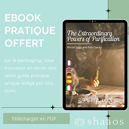 SAUGE BLANCHE Purification à Bruler (X2) + Palo Santo Bois │bâton Sauge à Brueler Encens │sauge de Californie Salvia apiana | Qualité Supérieure + Ebook Pratique - Image 6