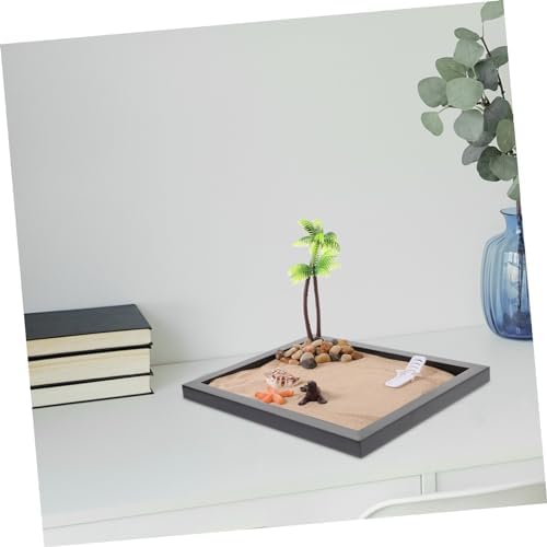 Xincxin Table de Sable Zen, 1 Ensemble de Modèles de Page, Méditation Océanique, Outils de Jardin Zen, Artisanat, Bureau, Bibelots de Jardin Zen, Modèle de Bureau, Ornation de Méditation en Résin - Image 4