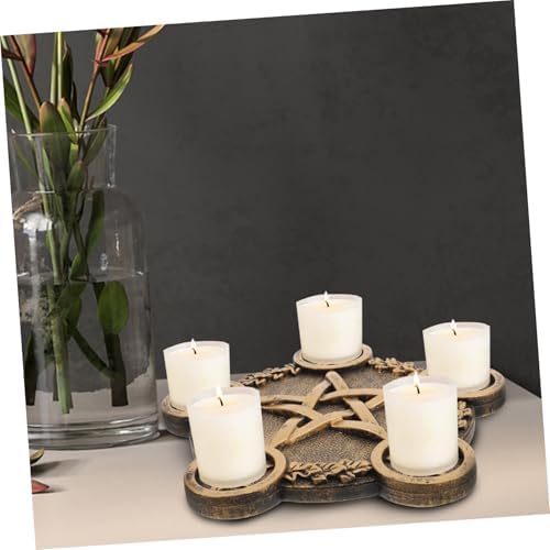 Alipis 1 PC Chandelier Pentagramme Bougeoir de Bougeoir Pentacle Titules Bougies de Thé bouge - Image 4